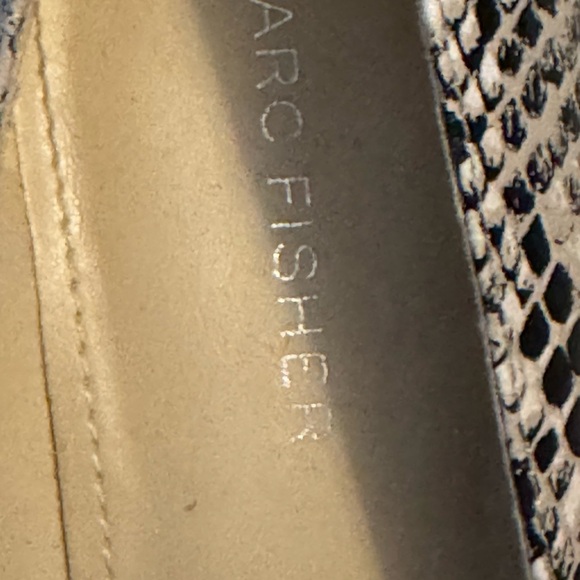 Marc Fisher Claire 2 Black Multi Snake Pointed-Toe Pumps - Picture 6 of 8